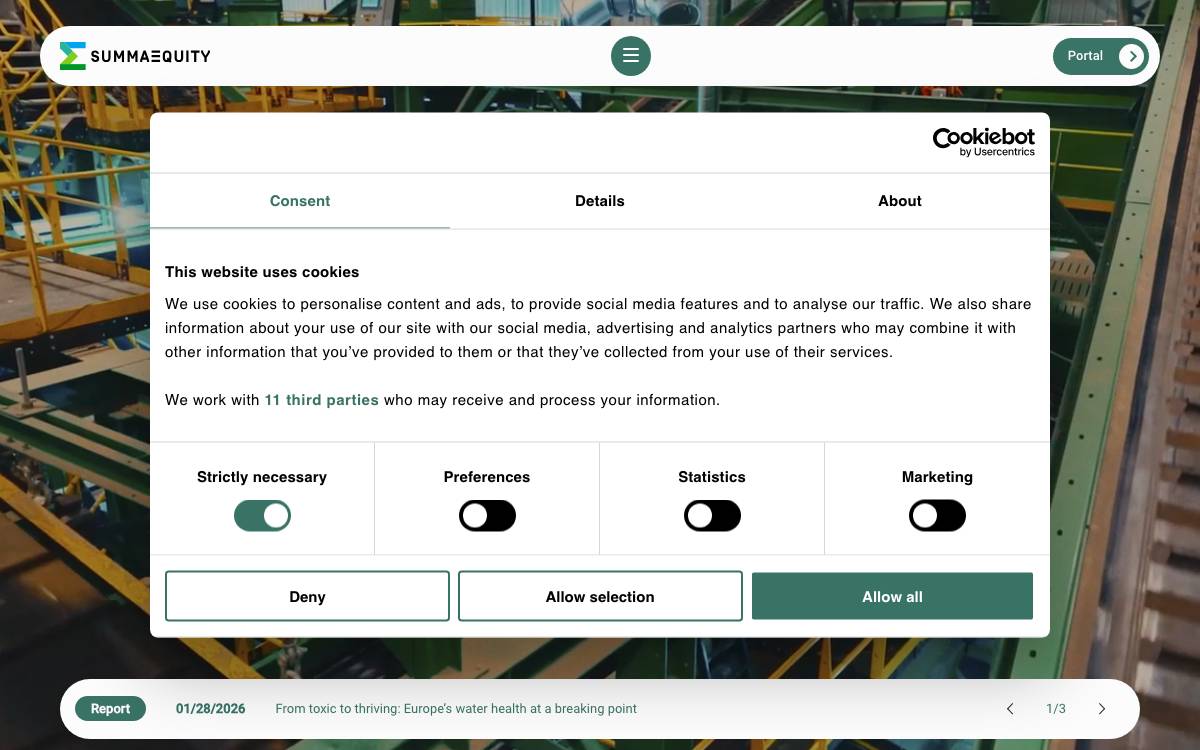 Summa Equity website preview