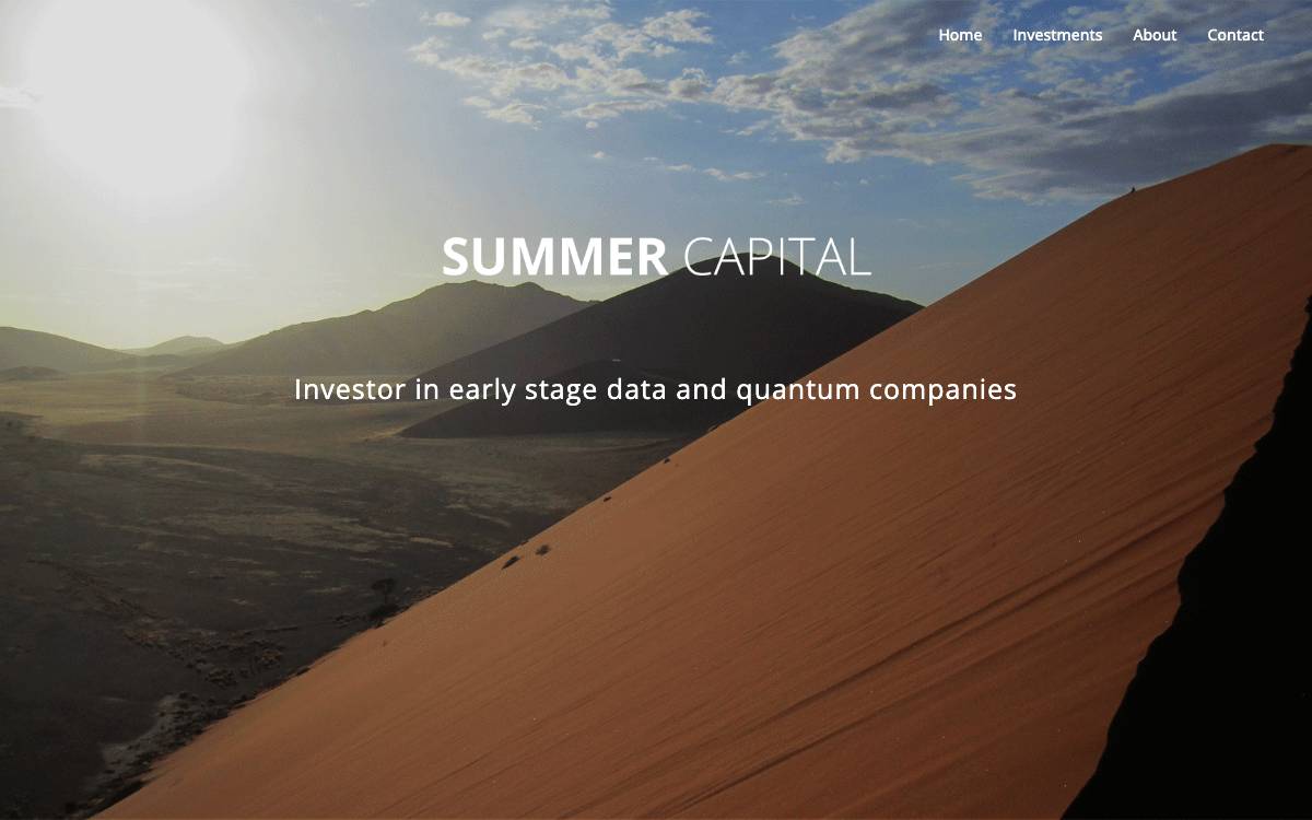 Summer Capital website preview