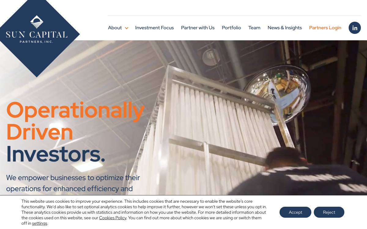 Sun Capital Partners website preview