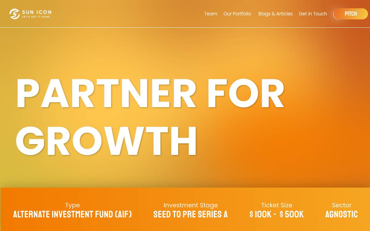 SunICON Ventures website preview