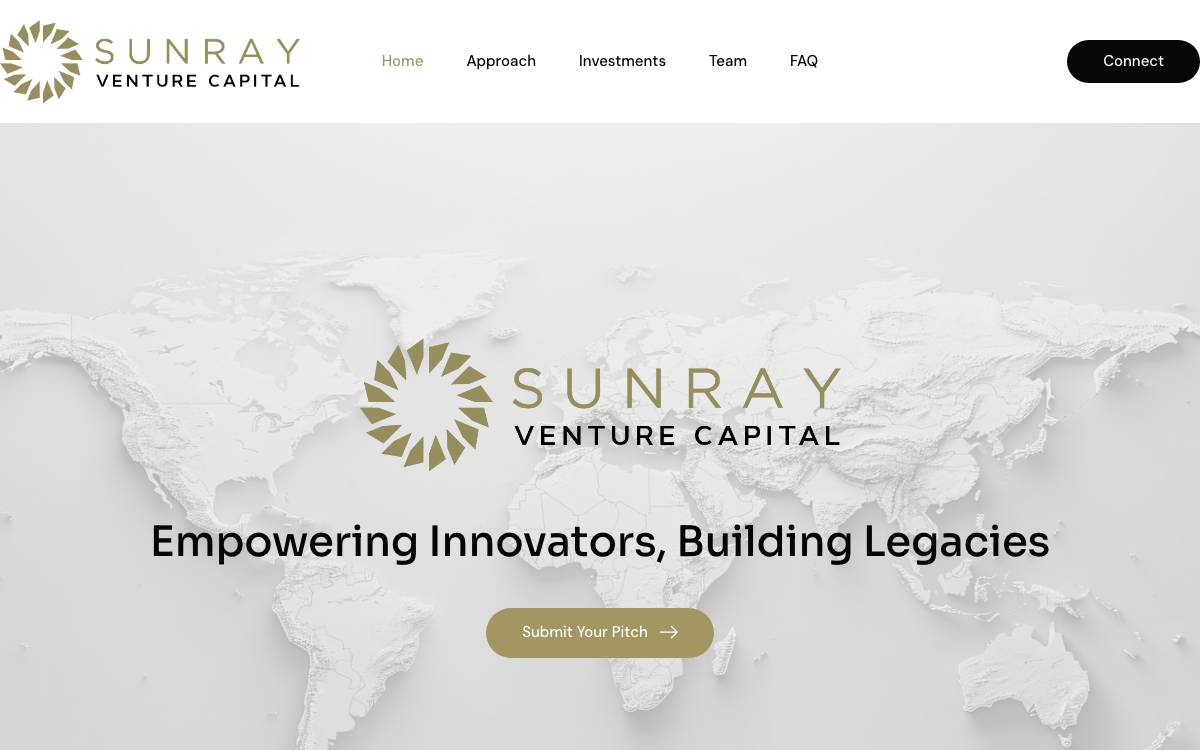 Sunray Venture Capital website preview