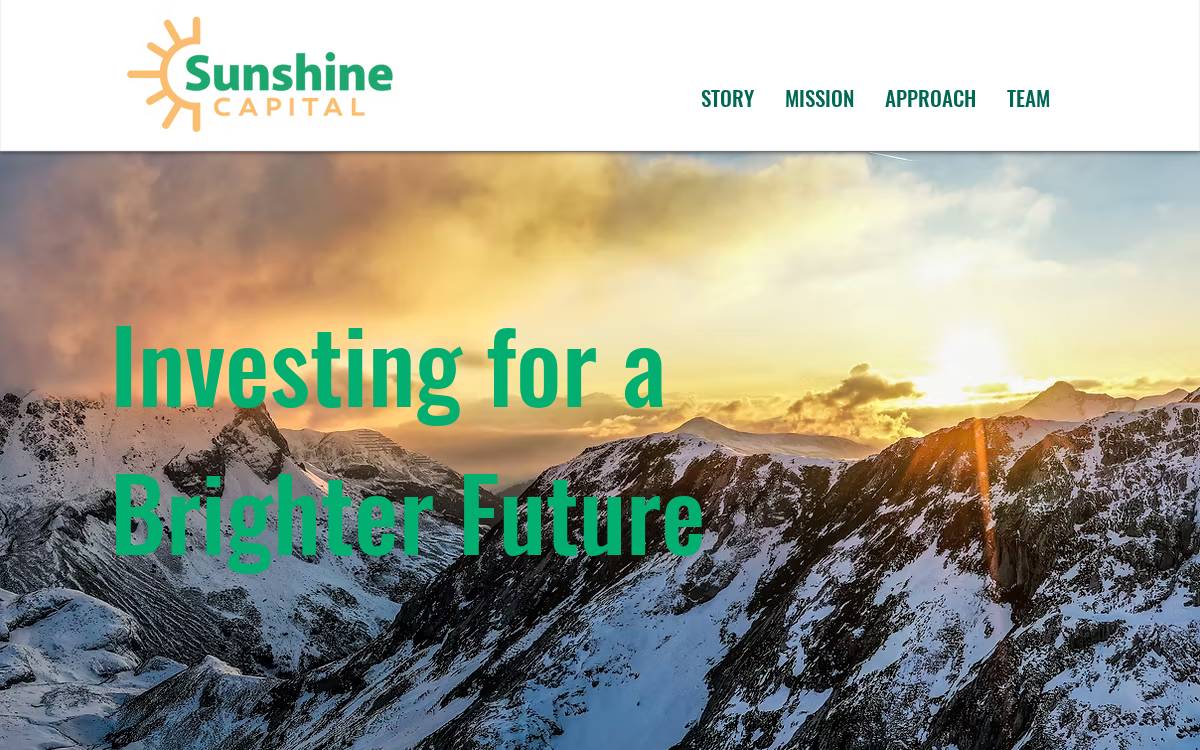 SUNSHINE website preview