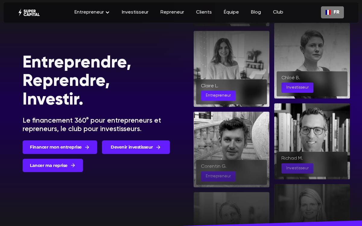 Super Capital VC website preview