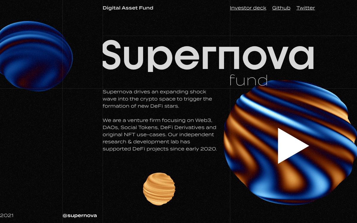 Supernova website preview