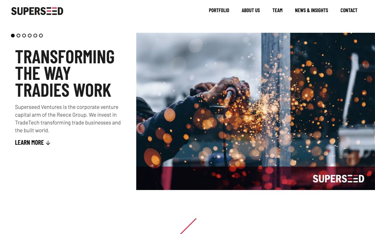 SuperSeed Ventures website preview