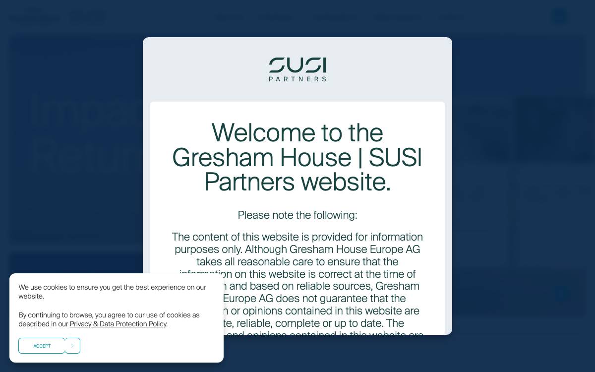 Susi Partners AG website preview