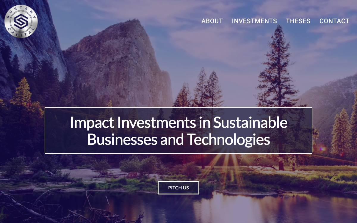 Sustany Capital website preview