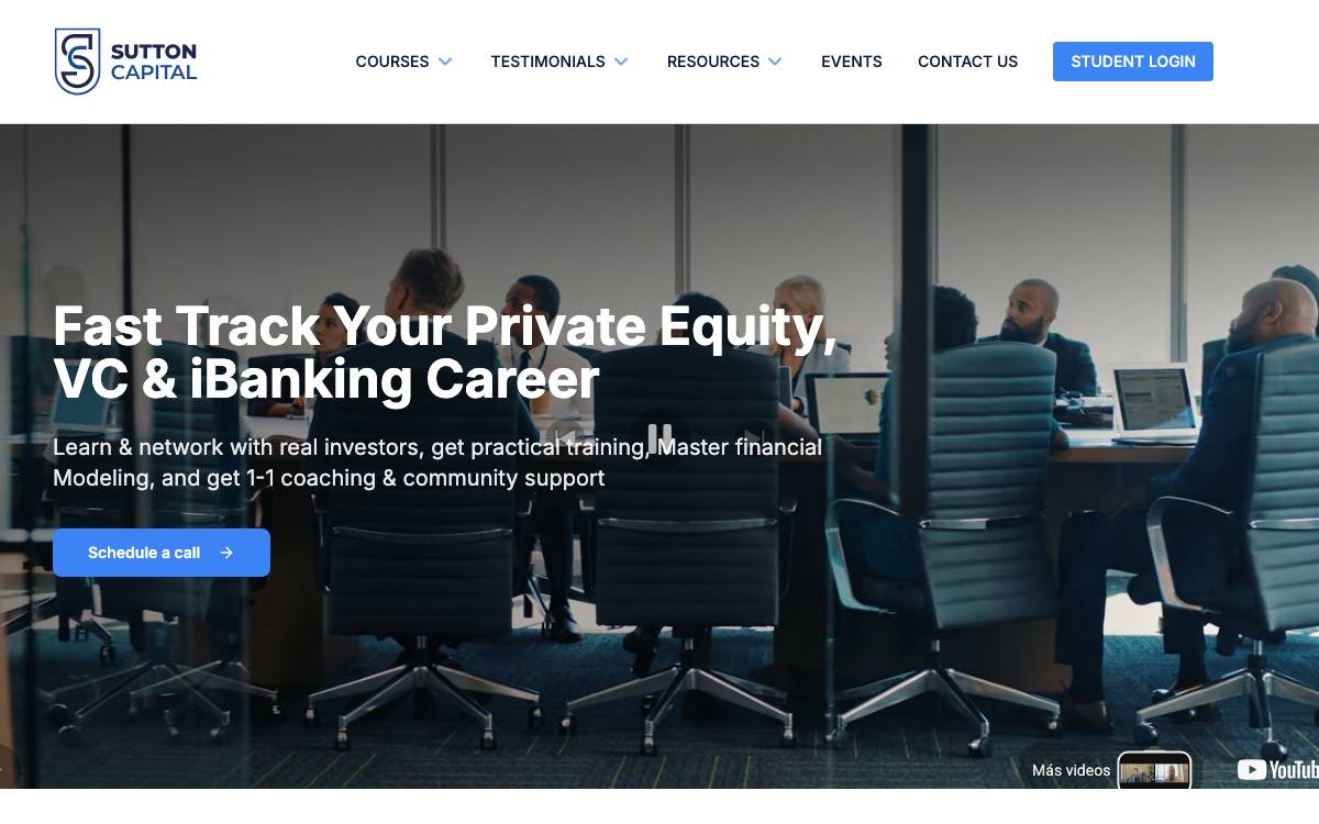 Sutton Capital website preview