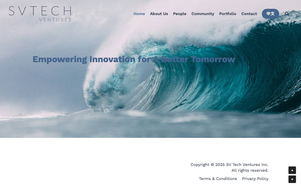 Sv  Tech Ventures, Inc. website preview