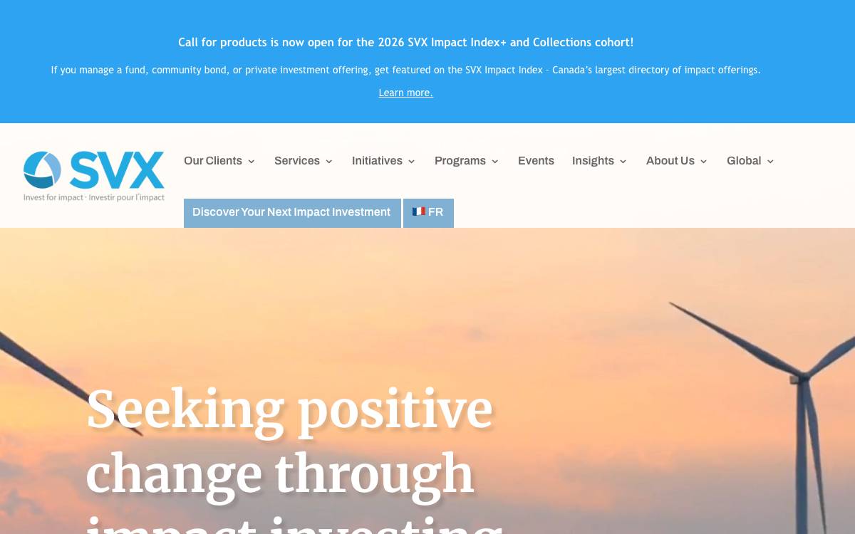 SVX website preview