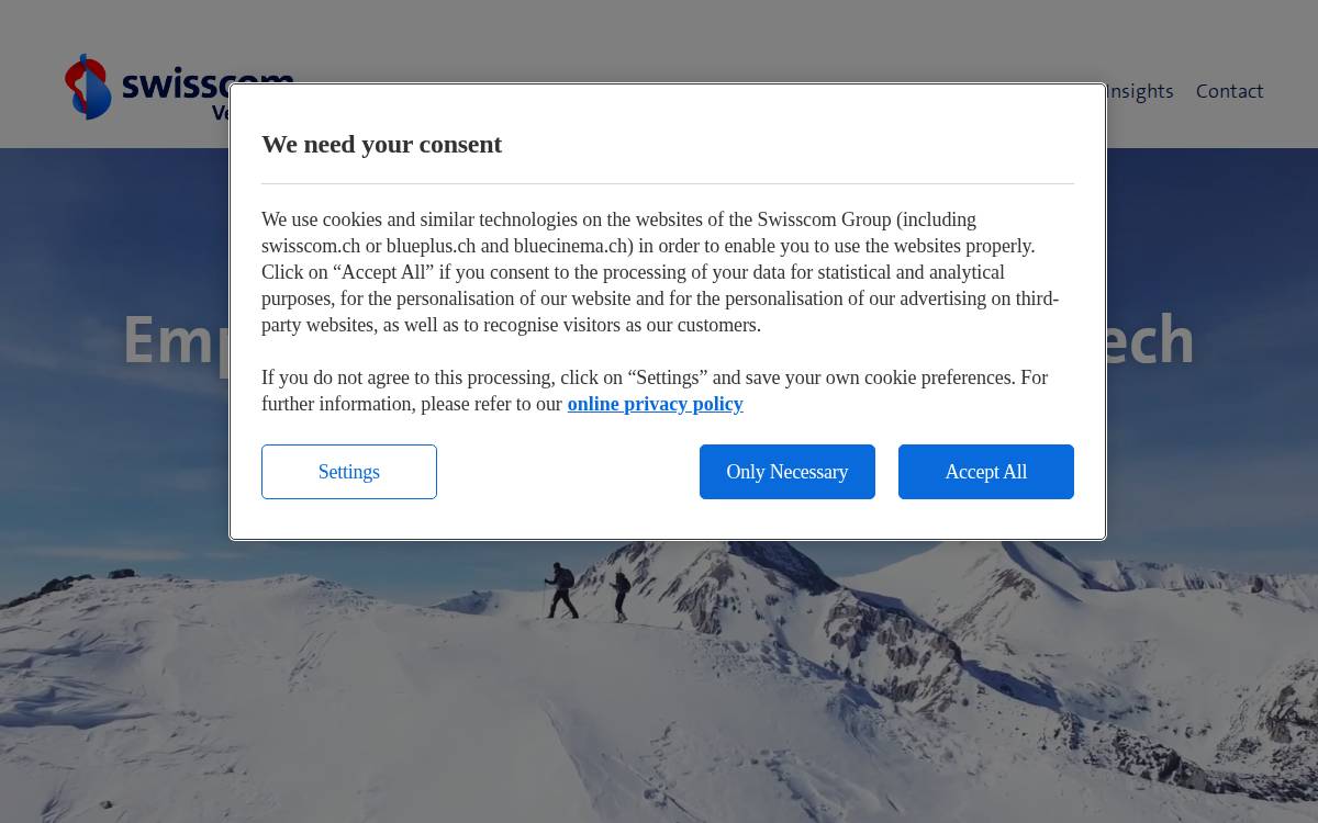 Swisscom Ventures website preview