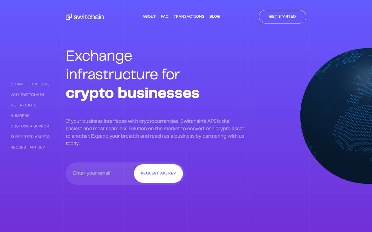 Switchain website preview