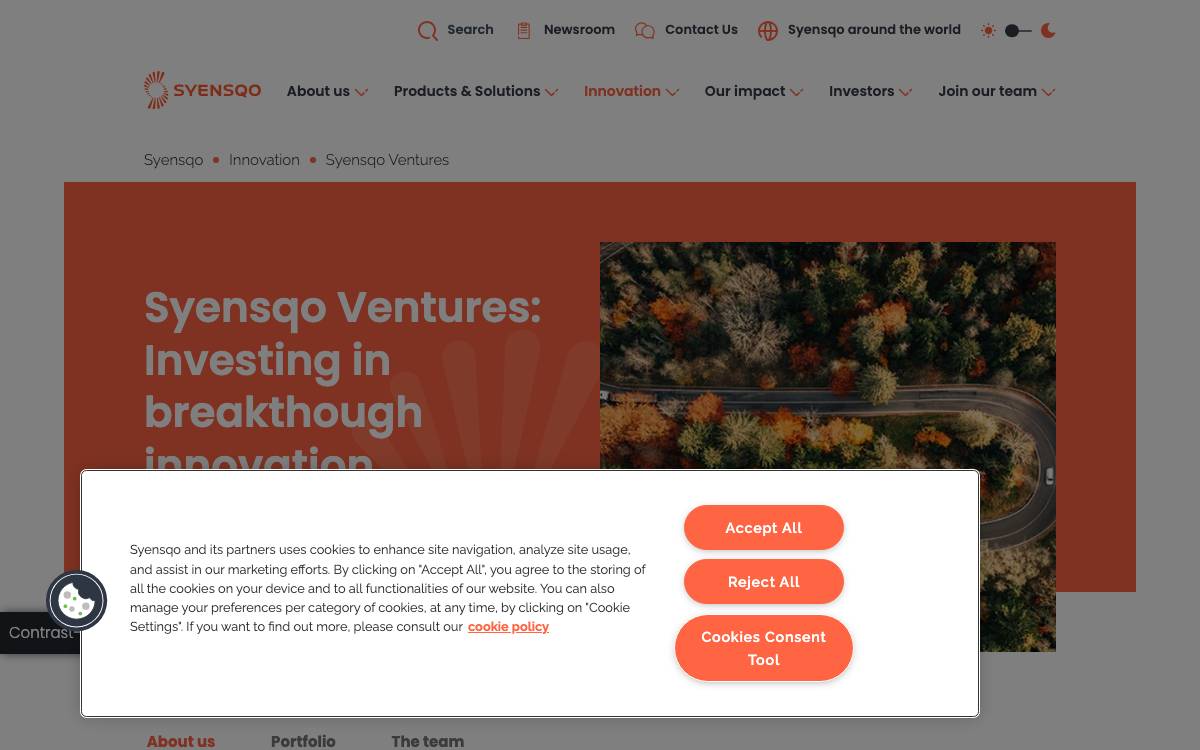 Syensqo Ventures website preview