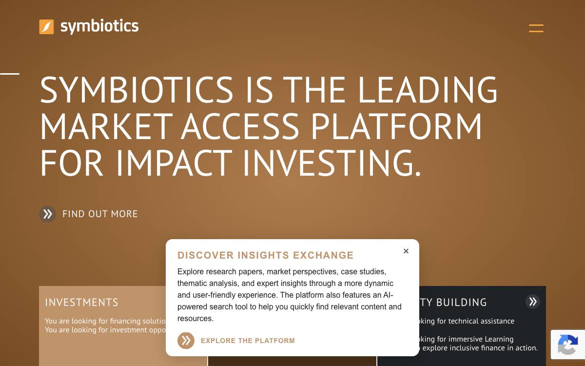 Symbiotics website preview