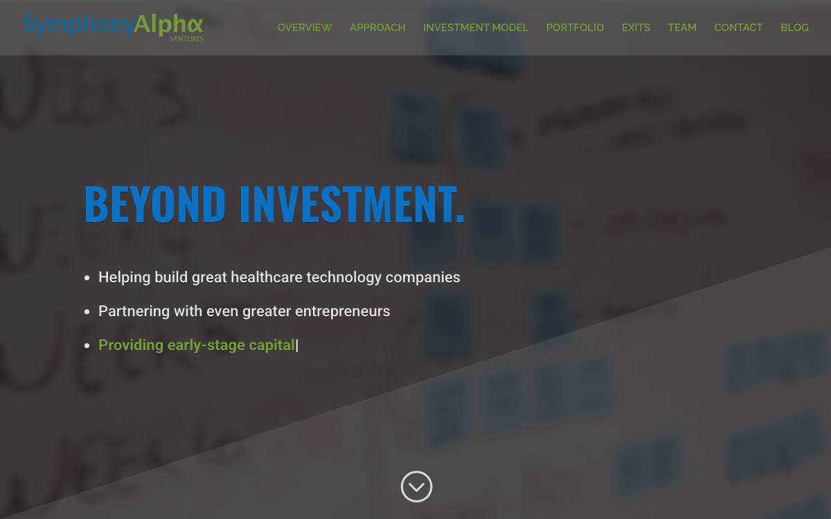 Symphony Alpha Ventures website preview