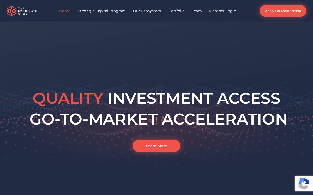 Syndicate Venture Partners website preview