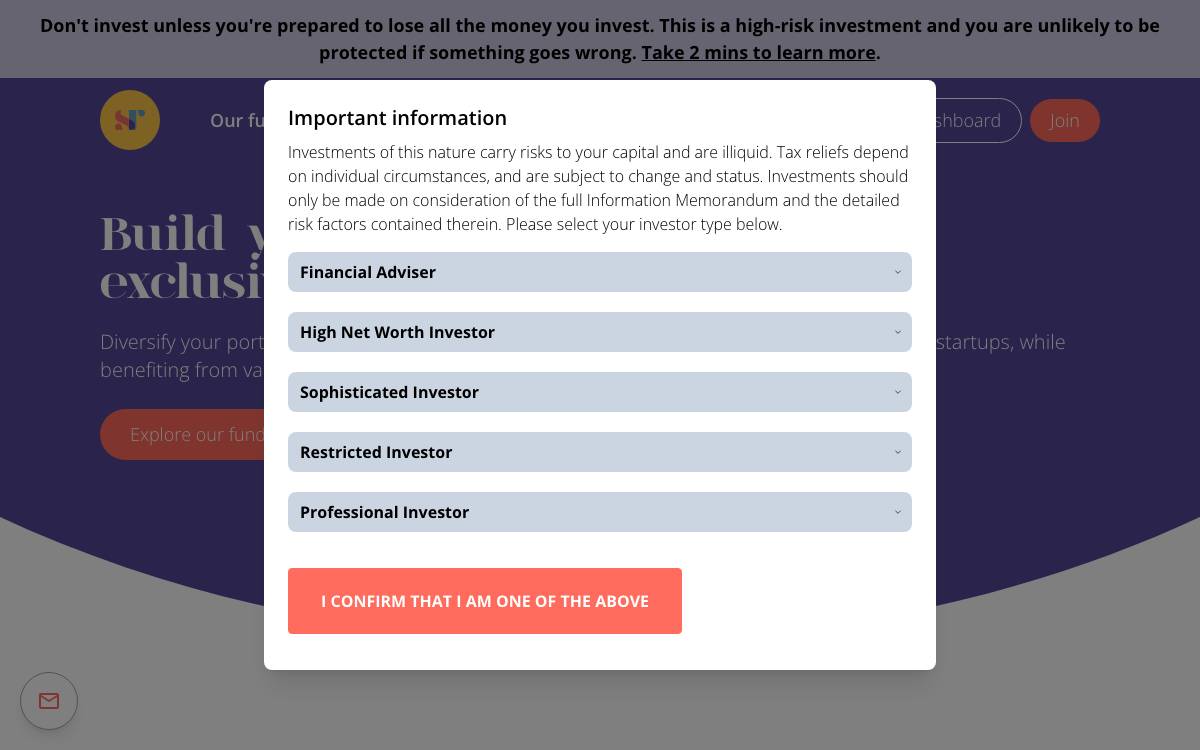 SyndicateRoom website preview