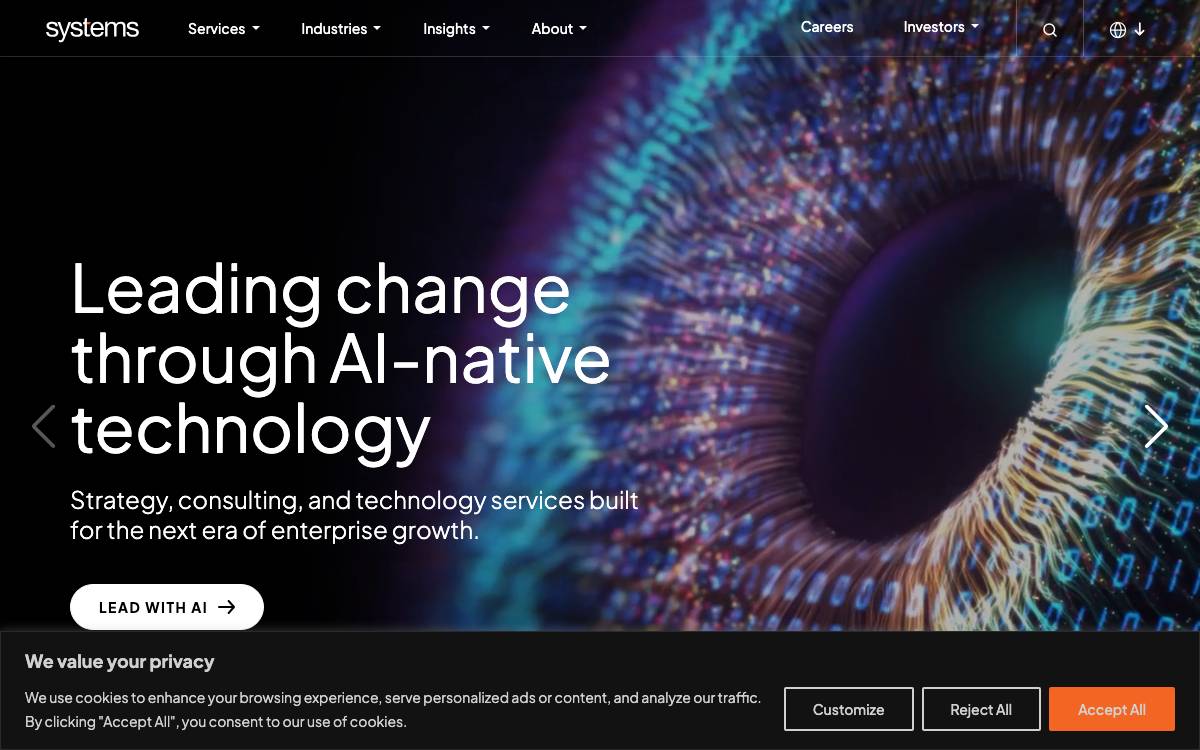 Systems Limited website preview