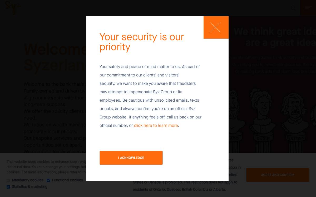 Syz Capital website preview