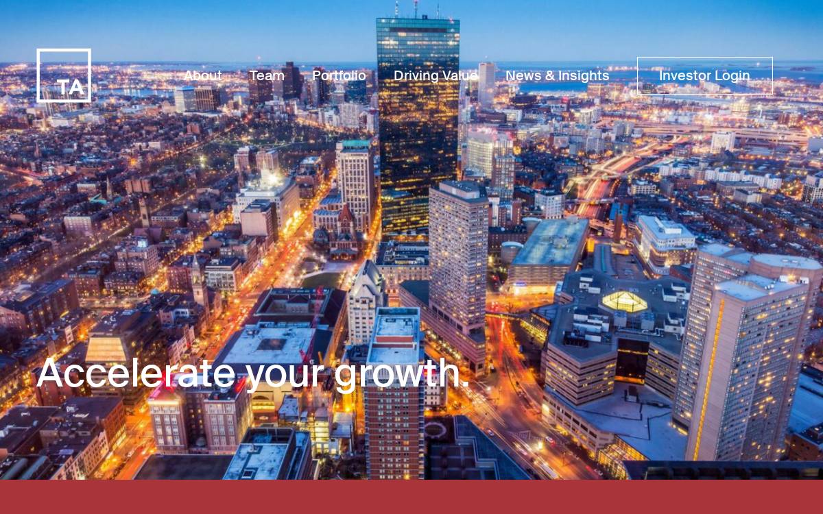 TA Associates website preview