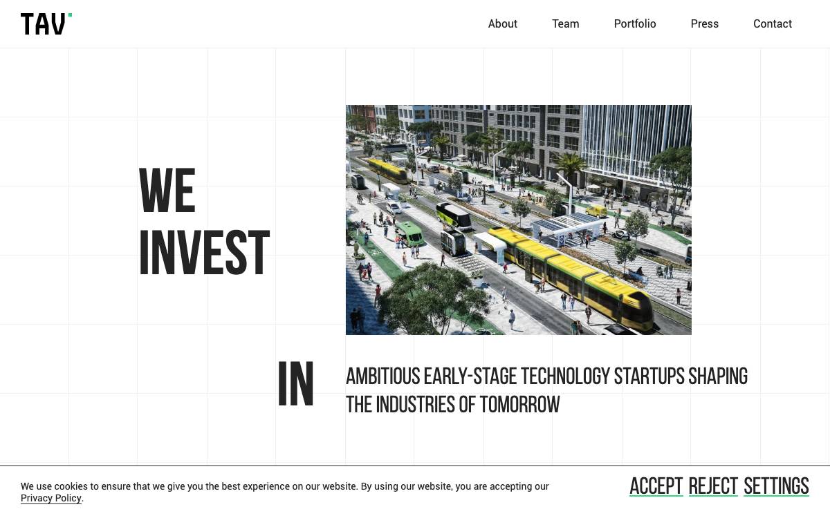 TA Ventures website preview