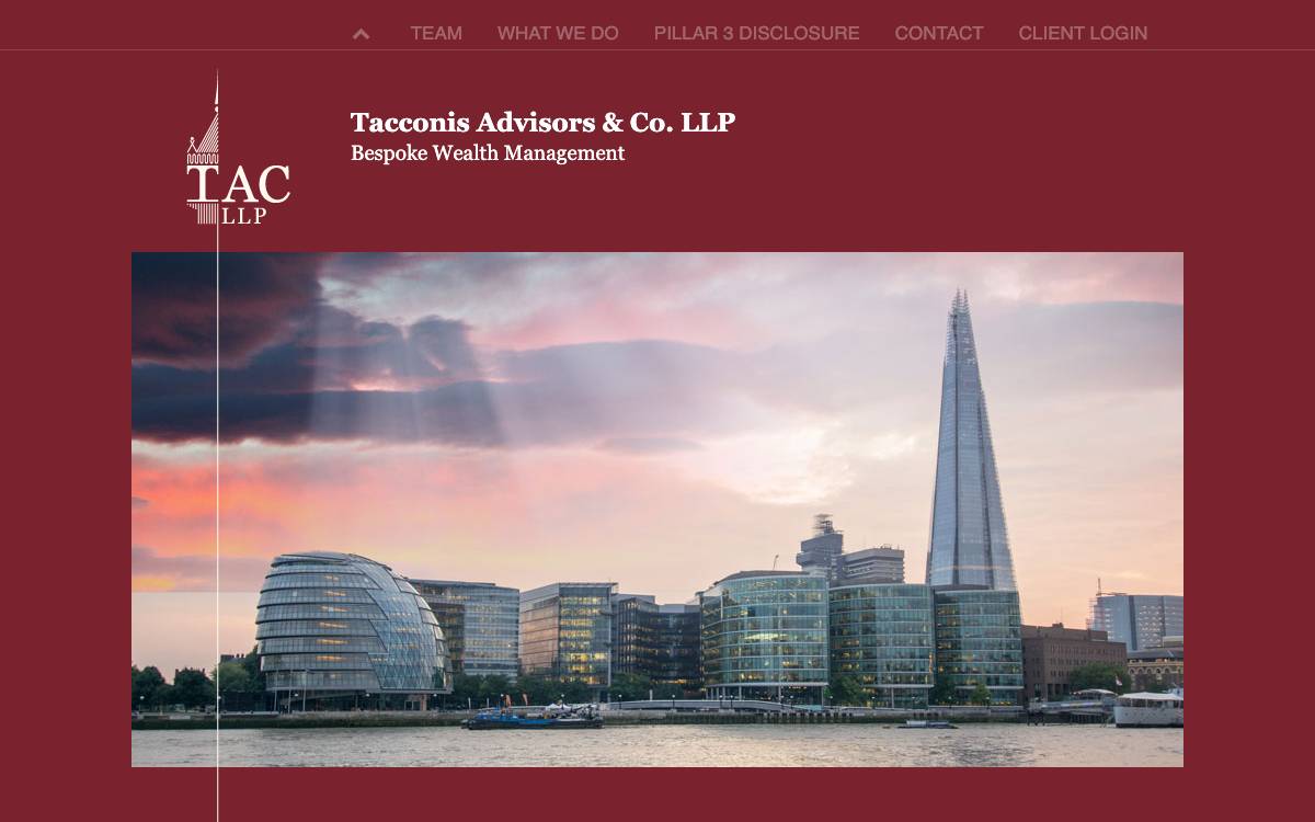 TAC Partners / Tacconis Advisors website preview