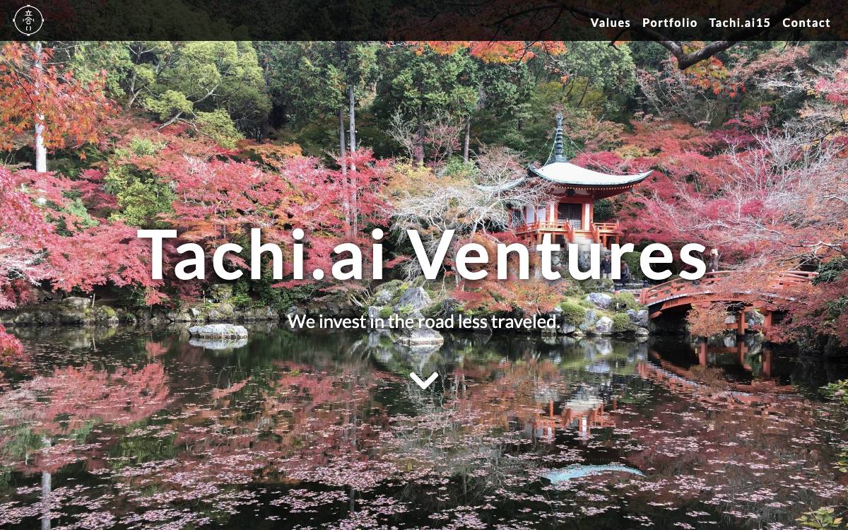 Tachi.ai Ventures website preview