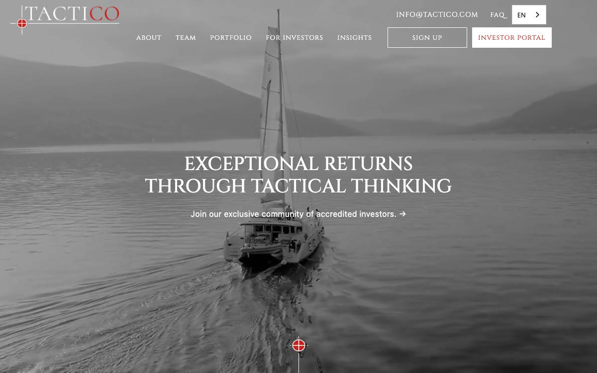 Tactico website preview