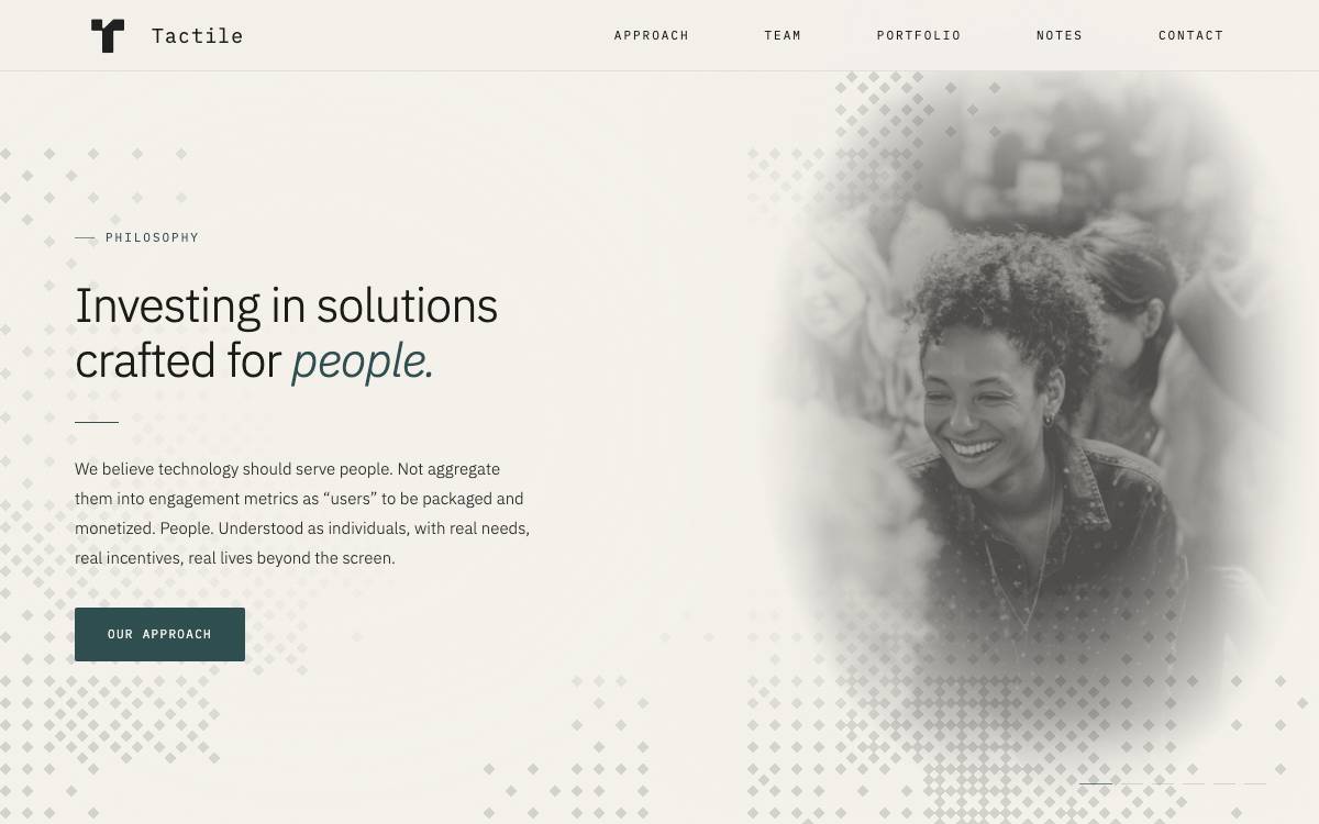Tactile Ventures website preview
