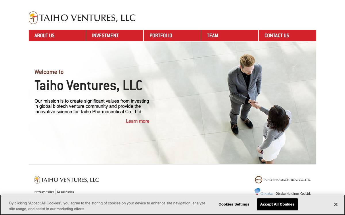 Taiho Ventures, LLC website preview