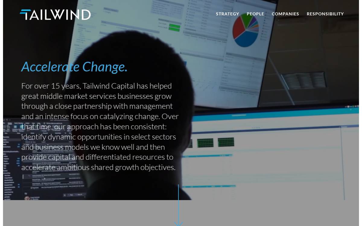 Tailwind Capital website preview