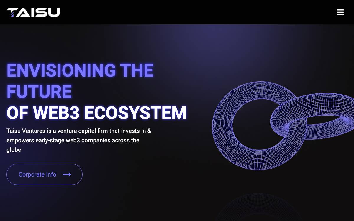 Taisu Ventures website preview