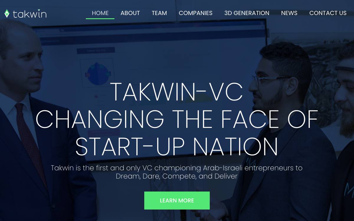 Takwin Ventures website preview
