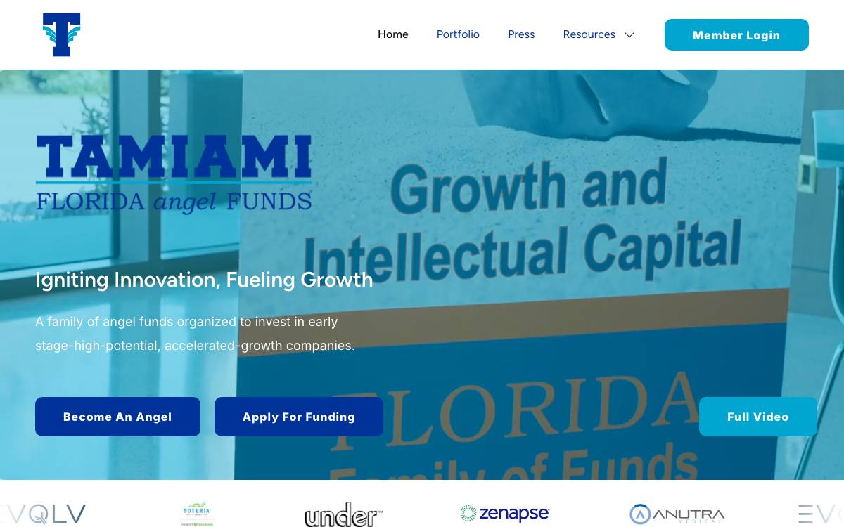 Tamiami Angel website preview