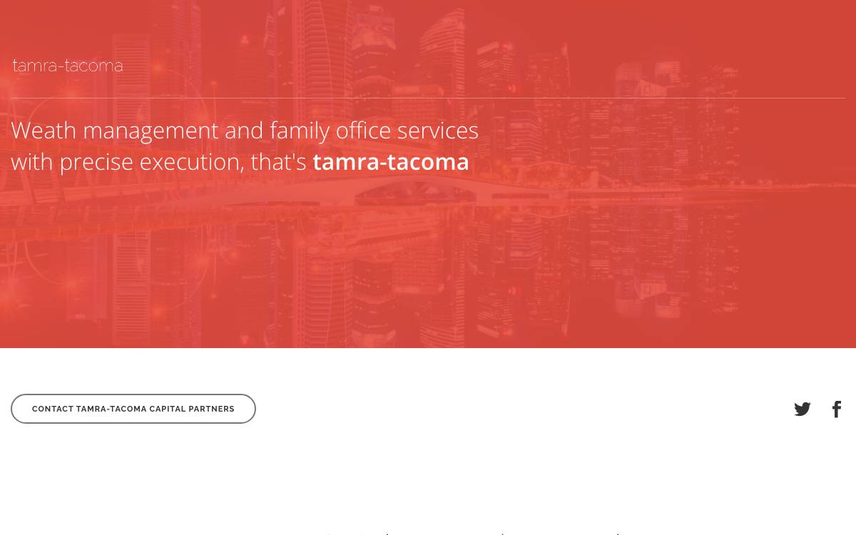 Tamra-Tacoma Capital Partners website preview