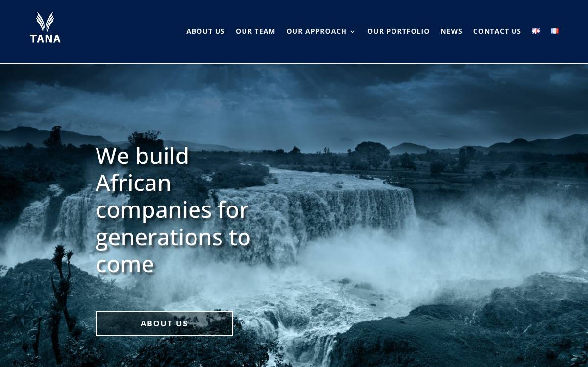 Tana Africa Capital website preview