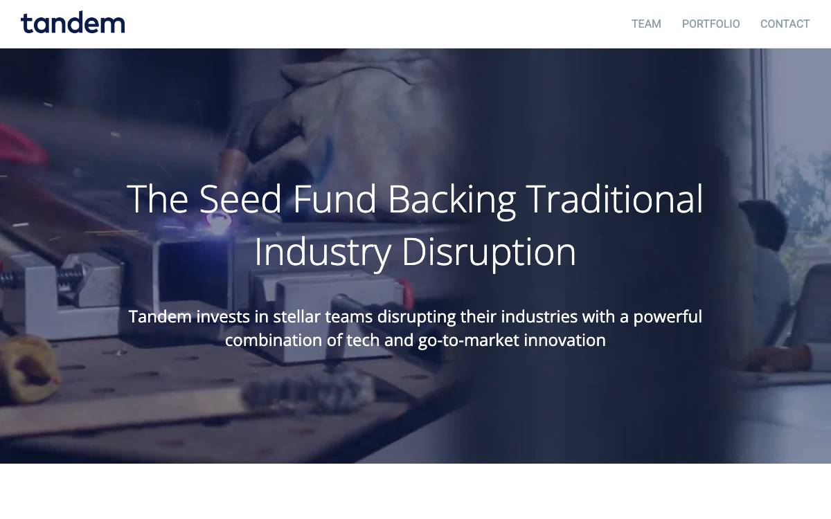 Tandem Capital website preview