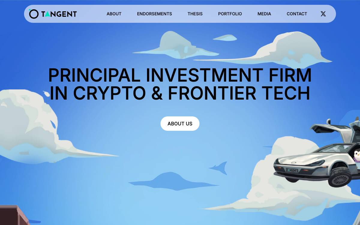 Tangent Ventures website preview