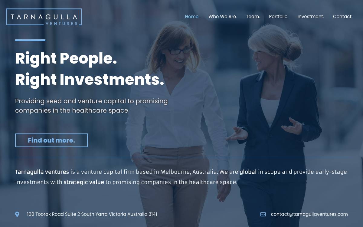 Tarnagulla Ventures website preview