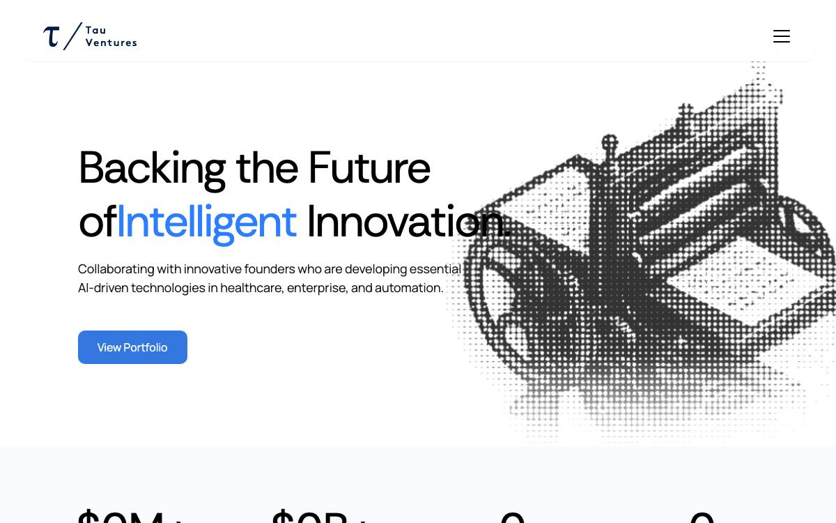 Tau Ventures website preview