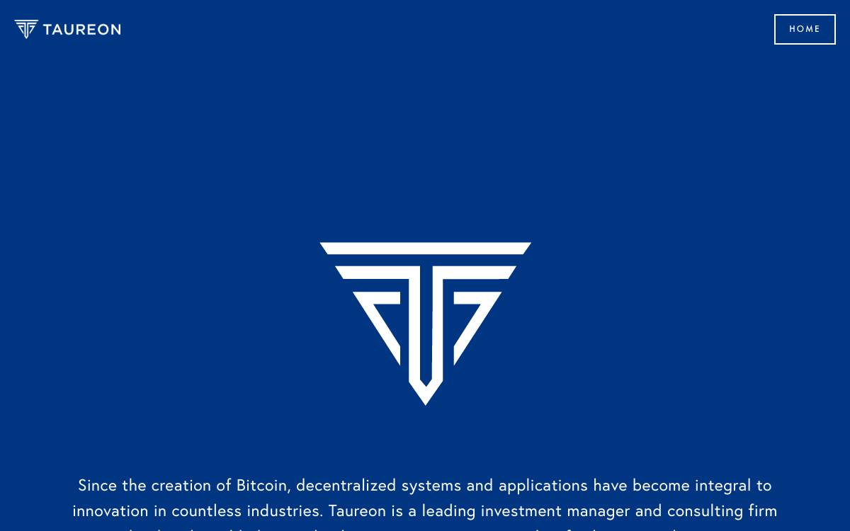 Taureon Capital website preview