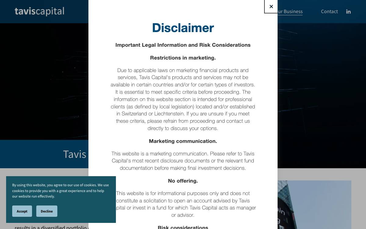 Tavis Digital website preview