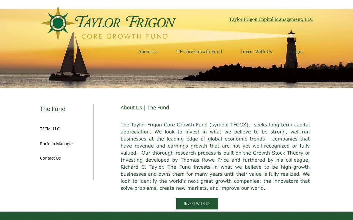 Taylor Frigon Capital Partners website preview