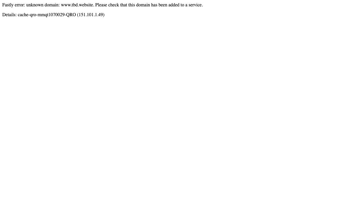 TBD website preview