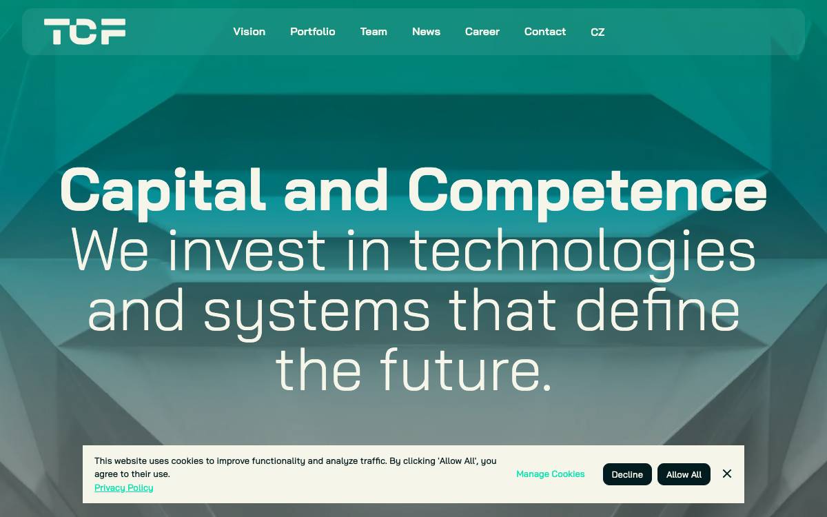 TCF Capital website preview