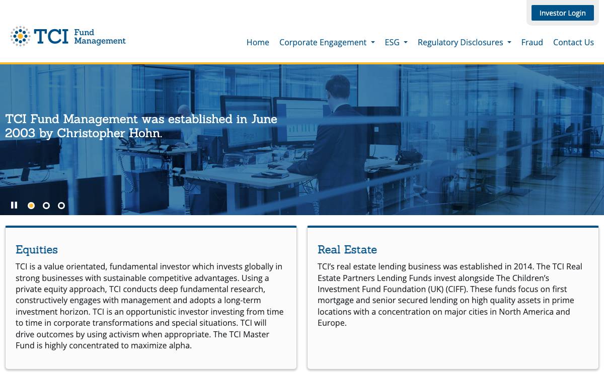 TCI website preview