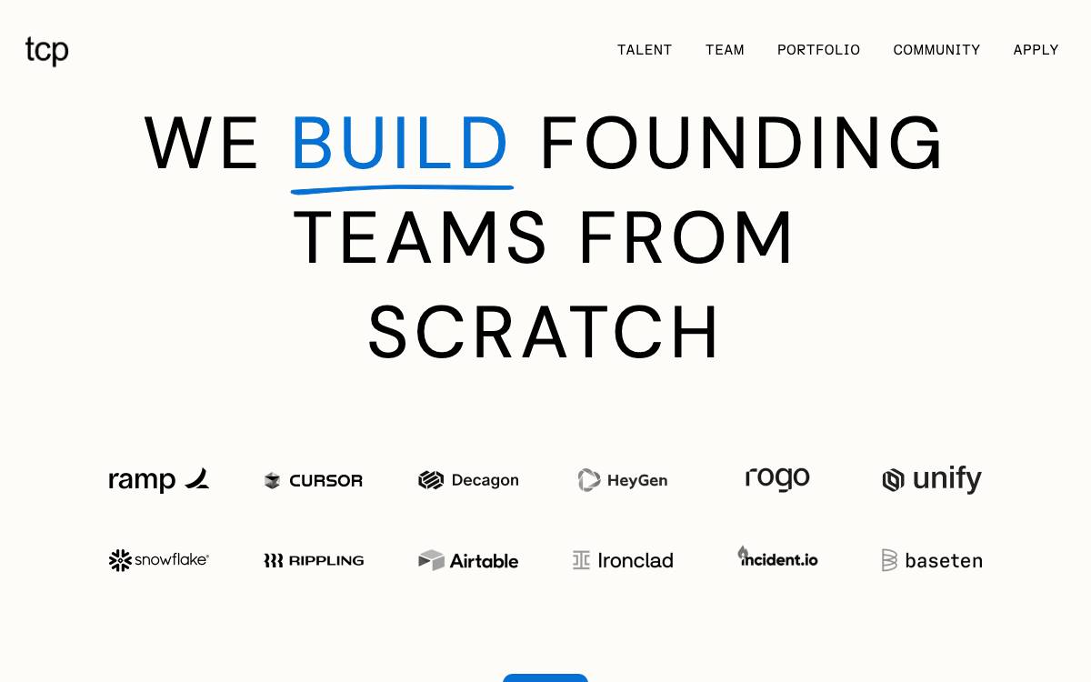 TCP Capital website preview