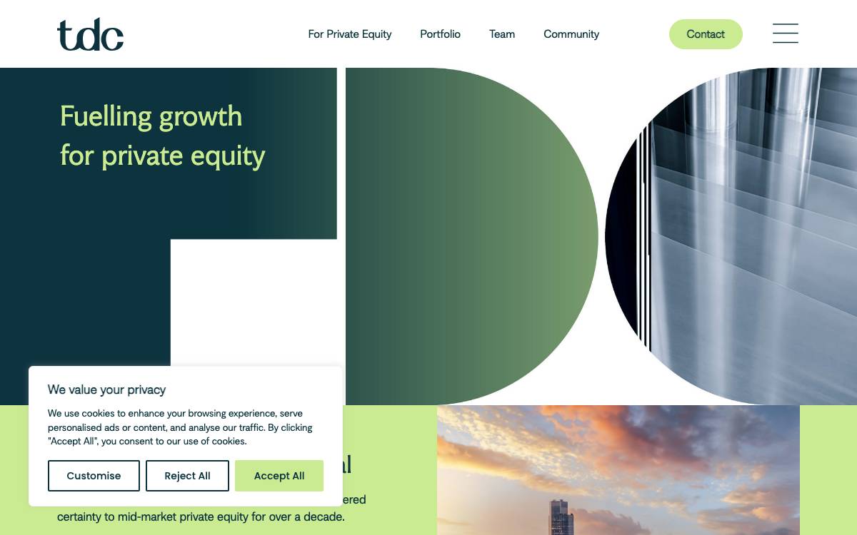 TDC LLP website preview