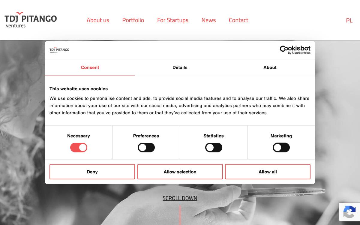 TDJ Pitango Ventures website preview