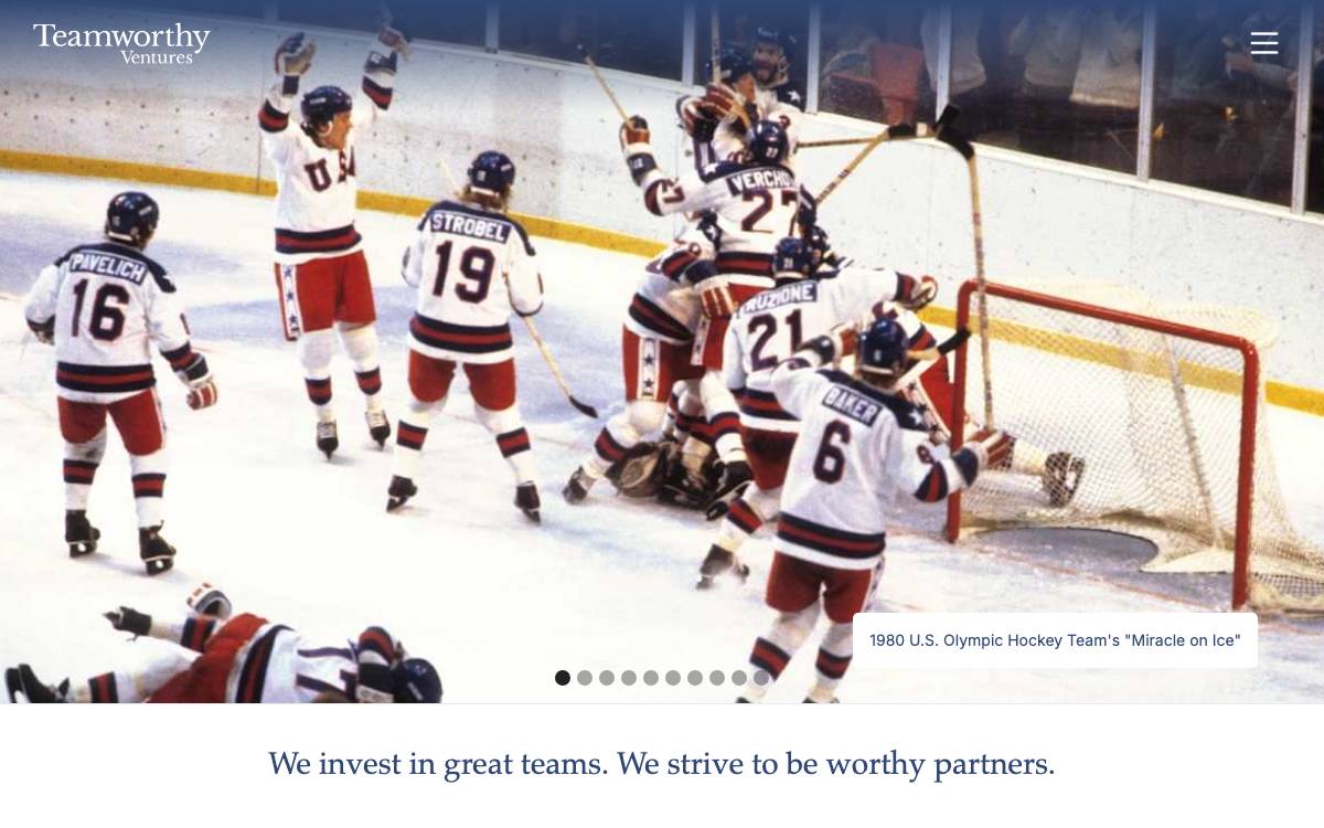 Teamworthy Ventures website preview
